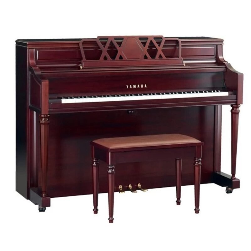 Yamaha M2 SM Acoustic Piano – Satin Mahogany (With Bench)